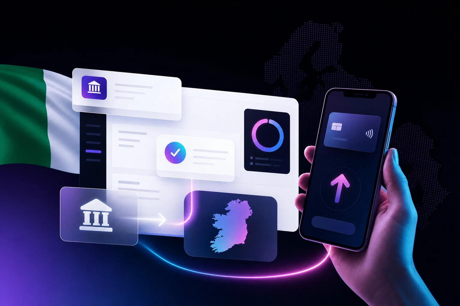 Casino instant bank transfer ireland fintech visual