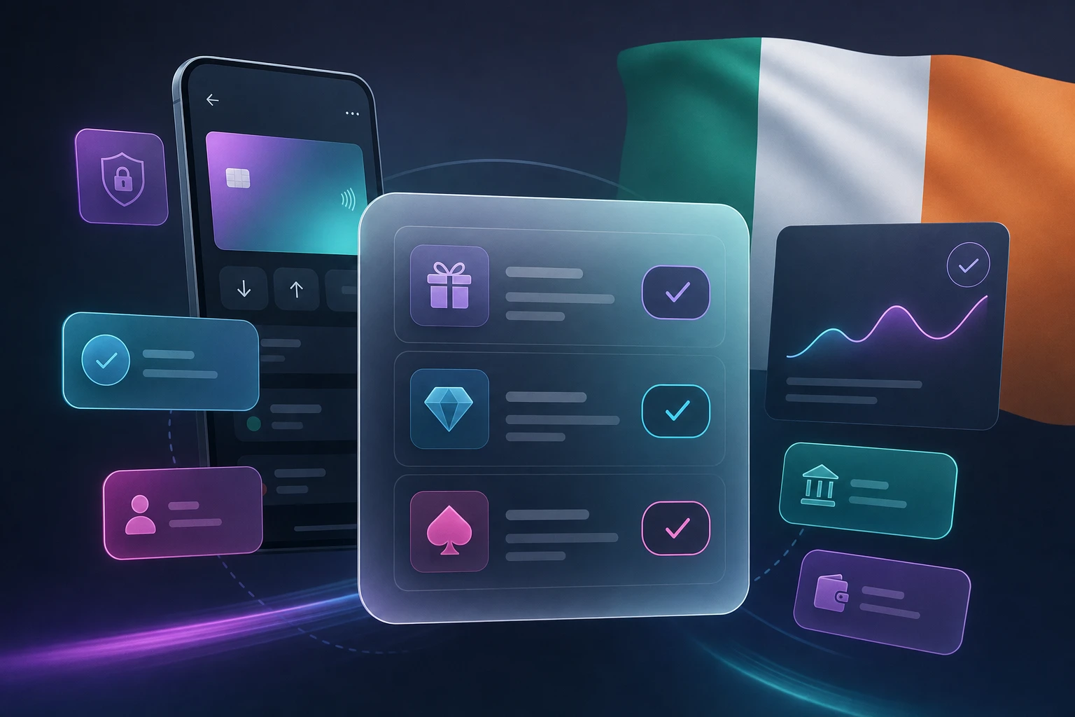 Irish casino bonuses fintech visual