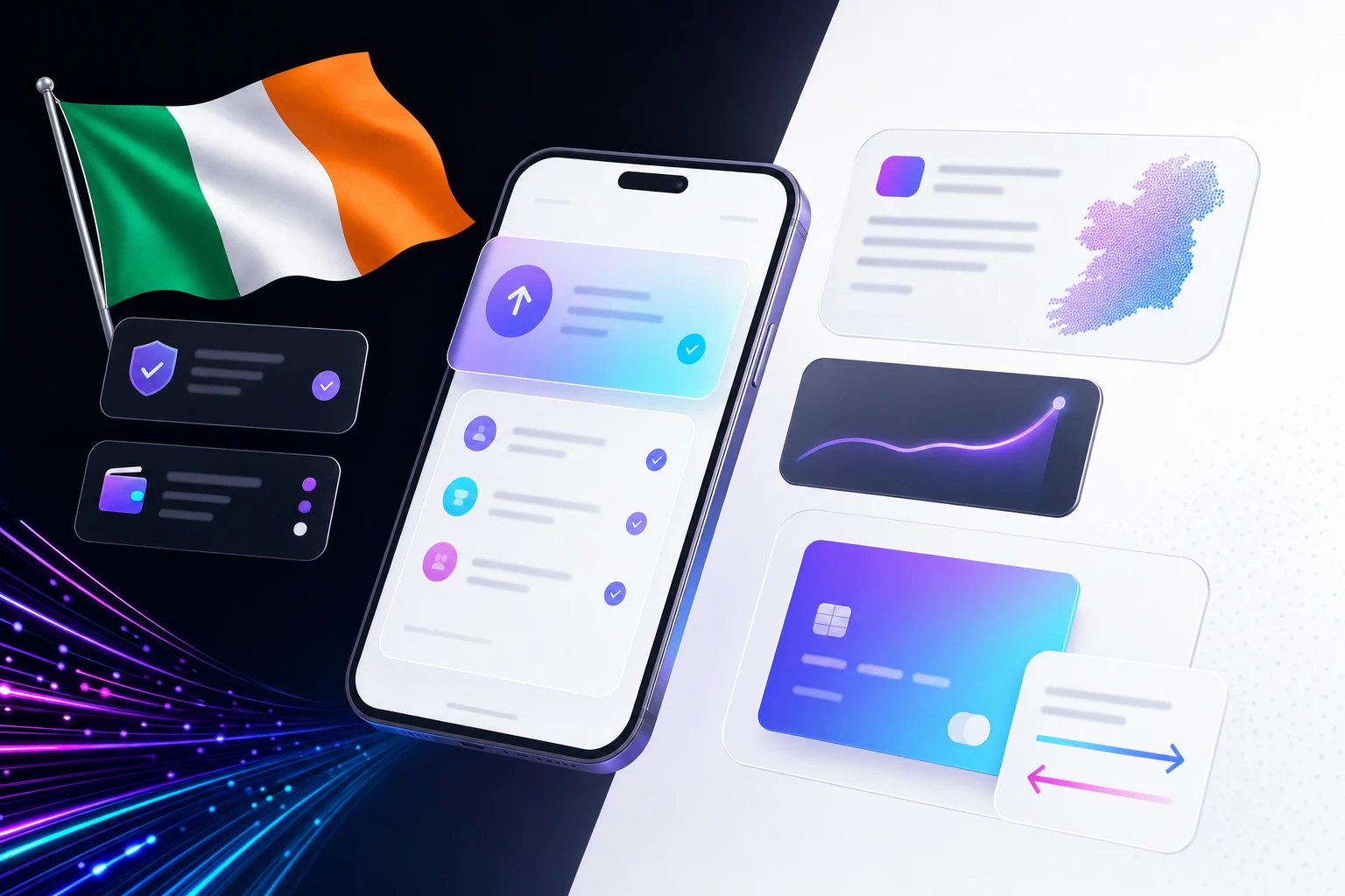 Irish casino no wagering fintech visual
