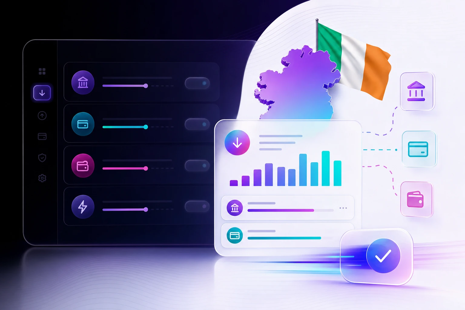 Irish casino withdrawal limits fintech visual