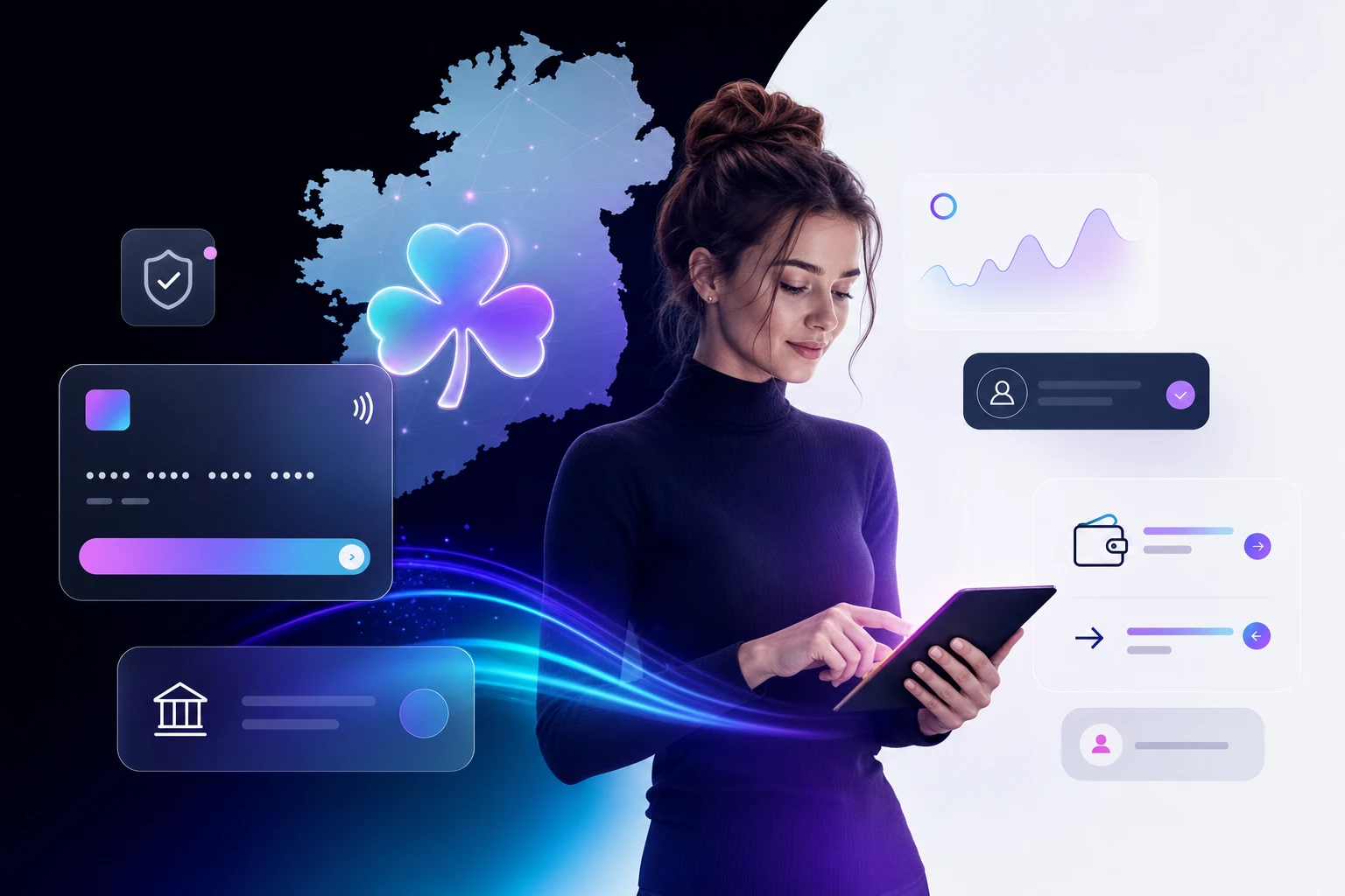 Irish live casino fintech visual