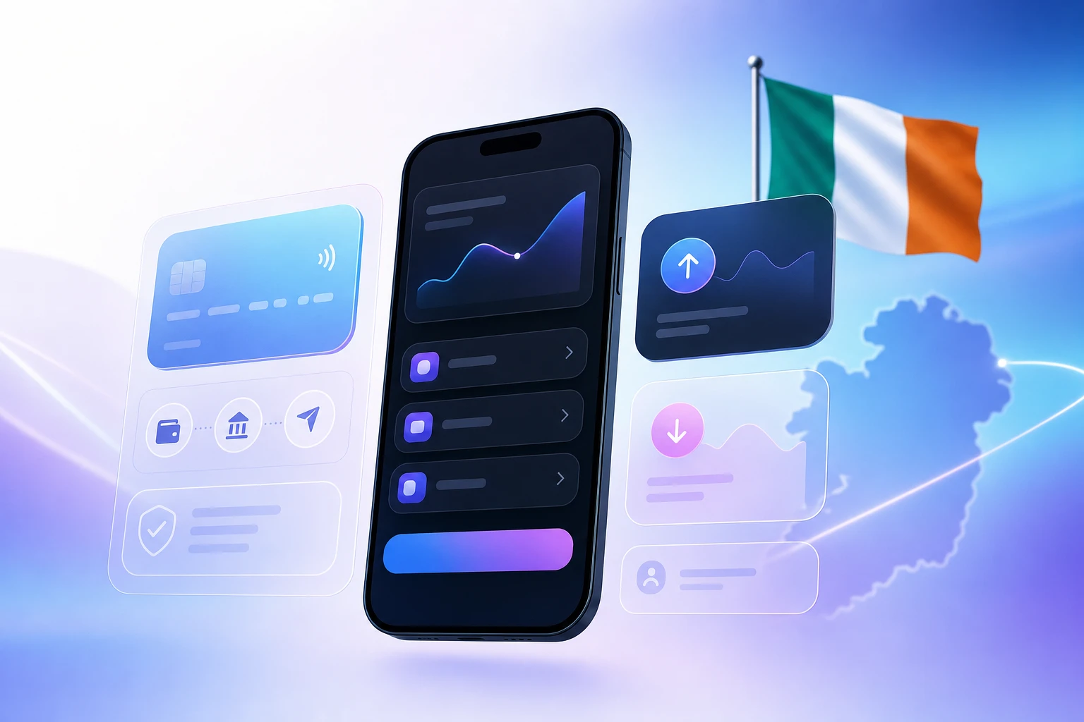 Irish mobile casino fintech visual