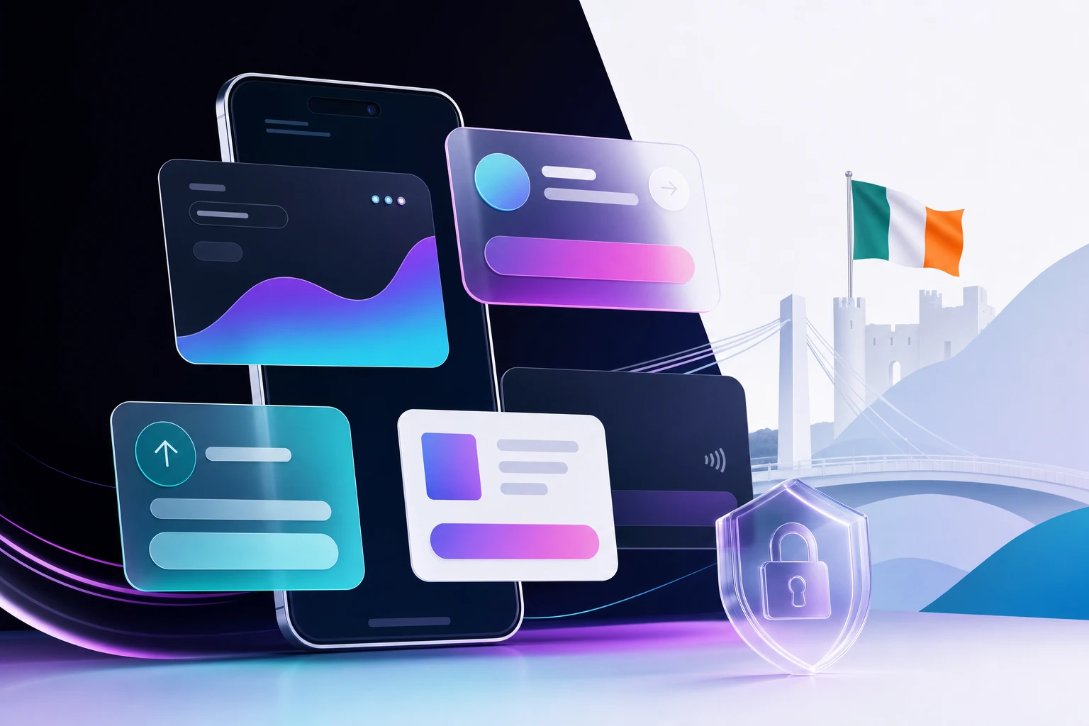 Irish online casino fintech visual